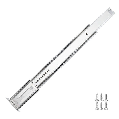 LONTAN 1 Pcs Center Mount Drawer Slides Bottom Mount for Cabinet and Dresser 14 Inch Heavy Duty Drawer Rails 9.74" Extension Glide Track