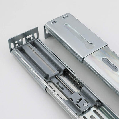 LONTAN 1 Pair 22 Inch Side Mount Soft Close Drawer Slides 3 FOLD Full Extension Drawer Glides - 4502S3-22 Heavy Duty Ball Bearing Cabinet Rails with Rear Mounting Brackets 100 LB Capacity